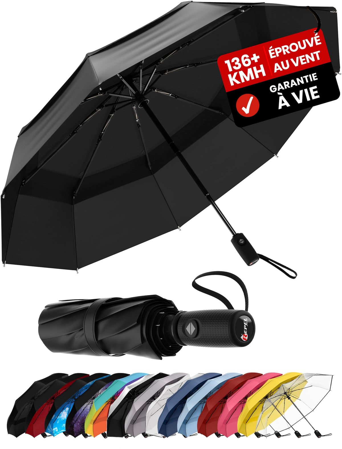 Parapluie pliant automatique Repel