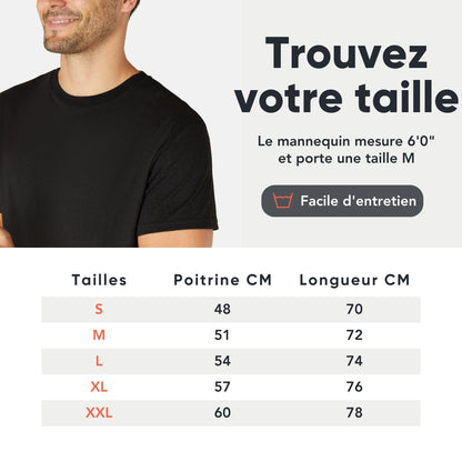 T-shirts homme FM London en coton – lots de 3 ou 5