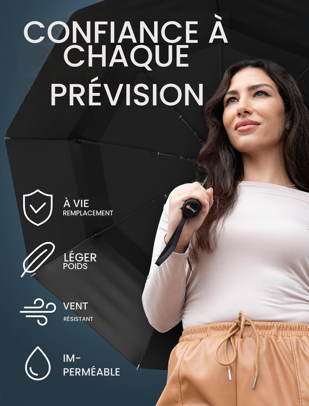 Parapluie pliant automatique Repel