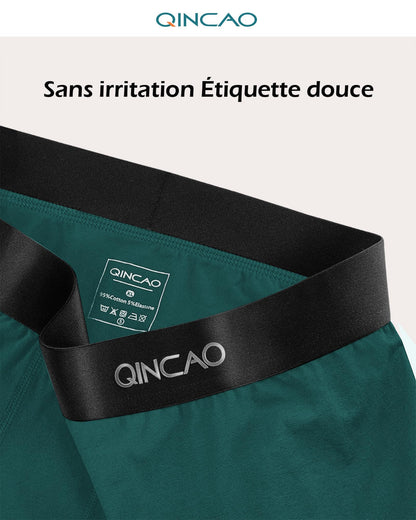 Boxers homme QINCAO en coton – lot de 6
