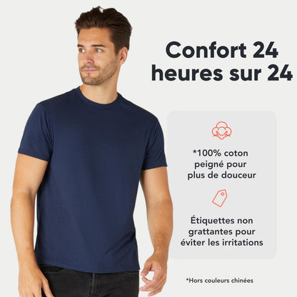 T-shirts homme FM London en coton – lots de 3 ou 5