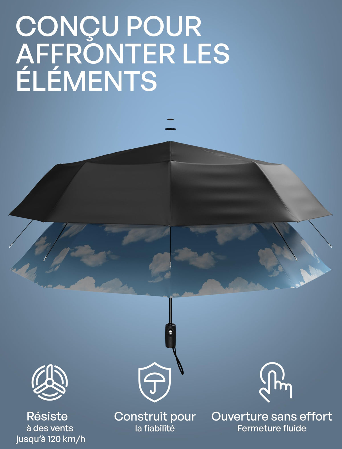 Parapluie pliant automatique Repel