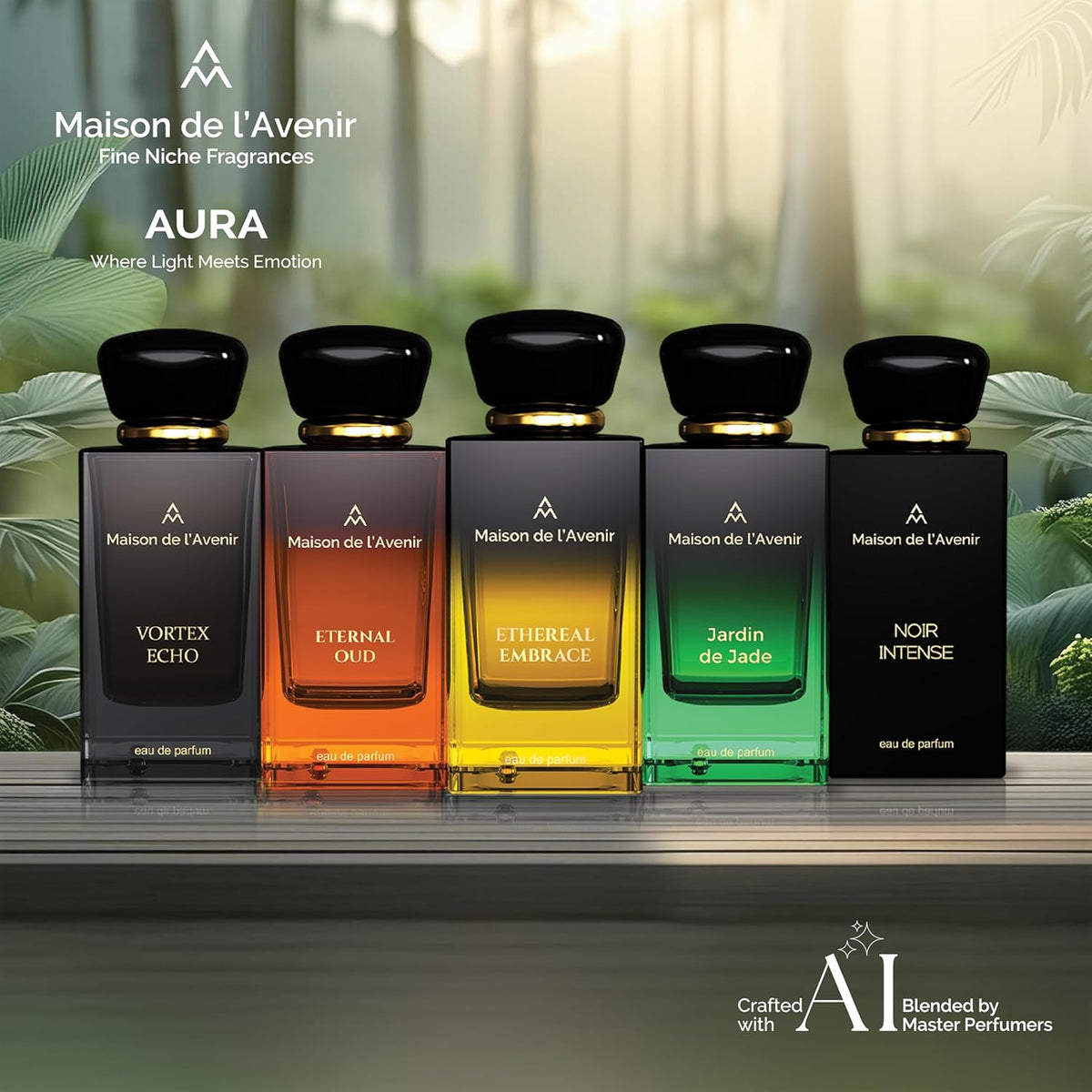 Maison de l'Avenir Ethereal Embrace - Unisex - a seductive Perfume for Women - Cologne for Men - with Fruity, Floral and Gourmand notes - Long Lasting - Fine Niche Fragrance