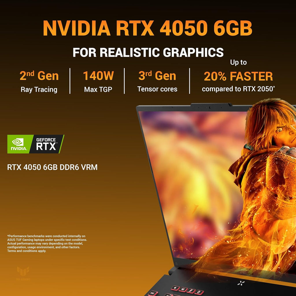 ASUS TUF A16 (2025) AMD Ryzen 7 7445HS Gaming Laptop 32GB RAM-1TB SSD | FHD+ 144Hz | Nvidia RTX 4050-6GB | Windows 11 | Office Home 2024 | Mecha Gray | FA607NUG-WH73