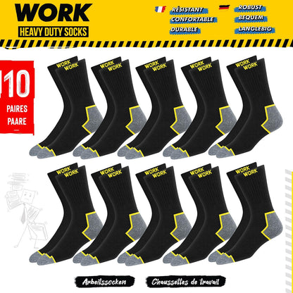 Chaussettes de travail SOXCO – lot de 6 ou 10 paires