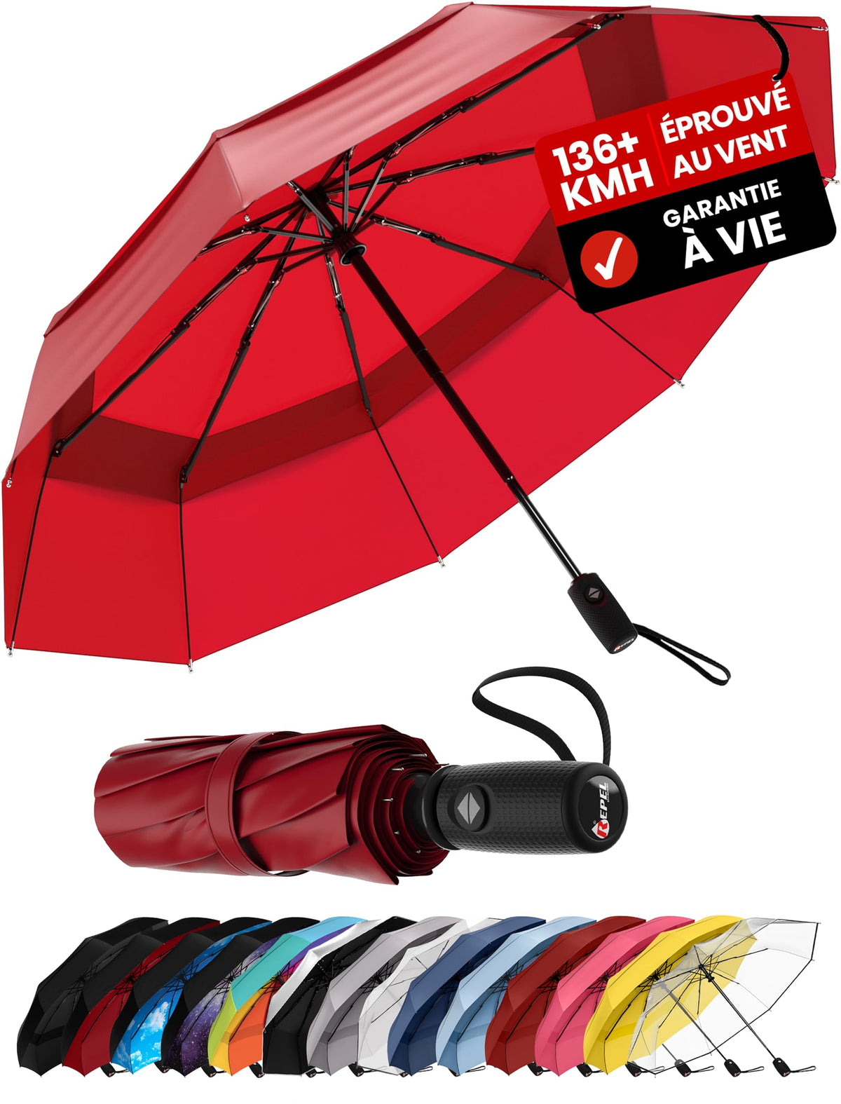 Parapluie pliant automatique Repel