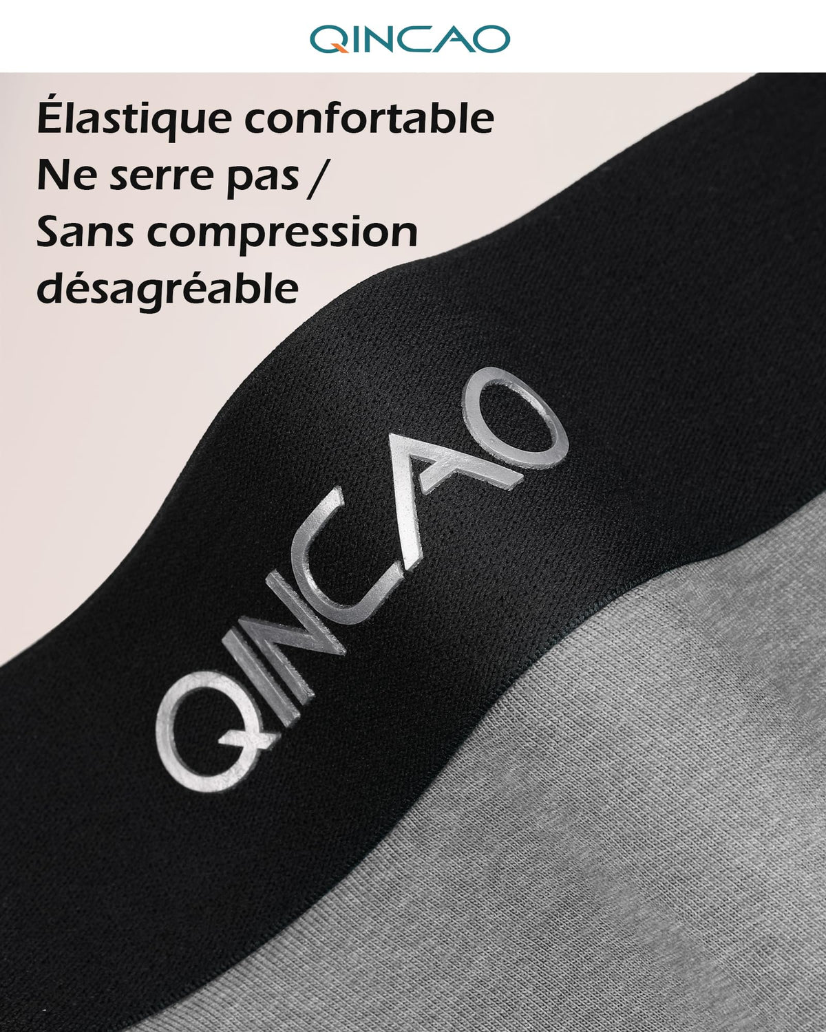 Boxers homme QINCAO en coton – lot de 6