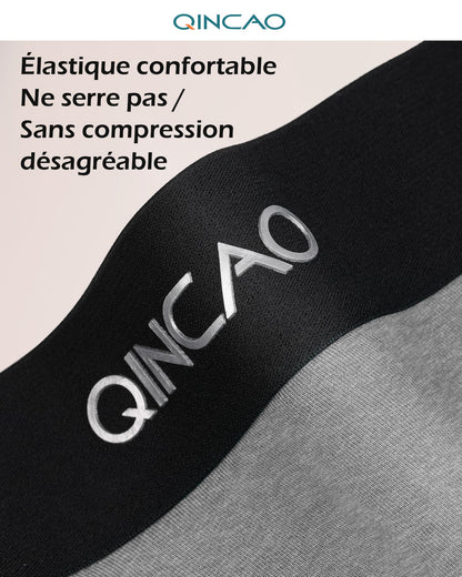 Boxers homme QINCAO en coton – lot de 6