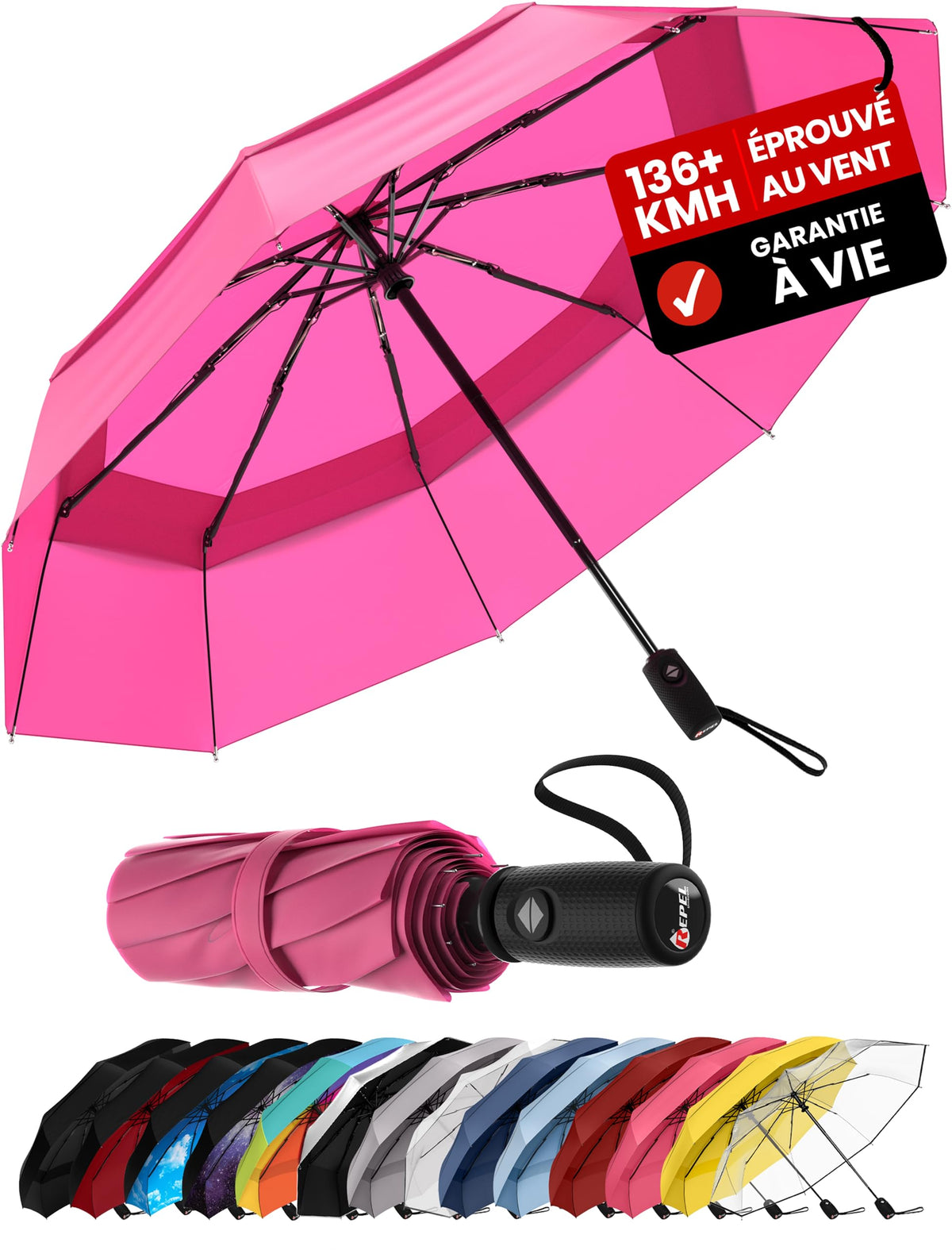 Parapluie pliant automatique Repel