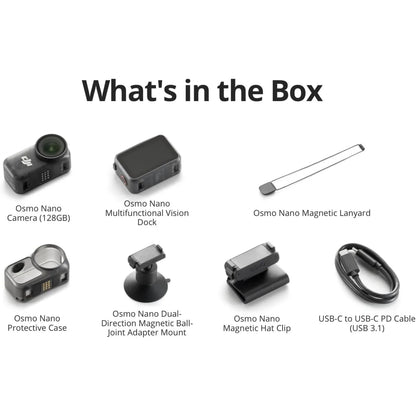 Caméra DJI Osmo Nano 128 Go – 4K/60 i/s