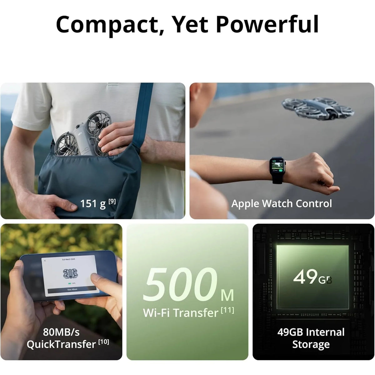 Drone DJI Neo 2 – pack Fly More avec RC-N3