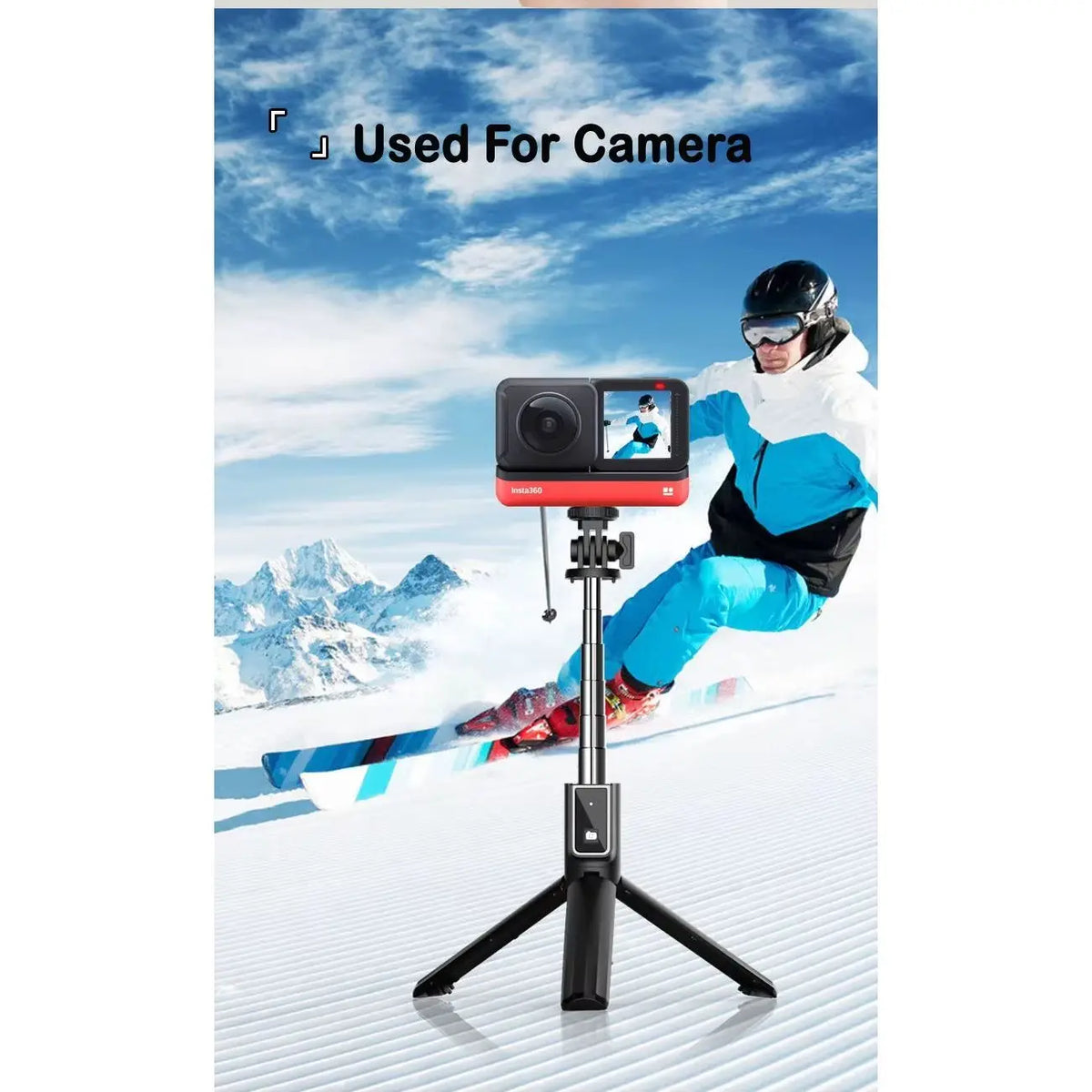 Trépied selfie extensible de 3,3 pieds en aluminium avec télécommande sans fil