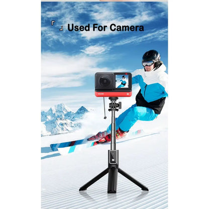 Trépied selfie extensible de 3,3 pieds en aluminium avec télécommande sans fil