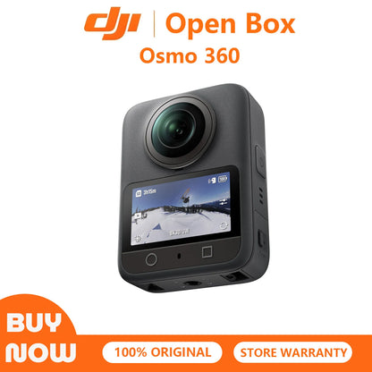 Caméra DJI Osmo 360 – boîte ouverte