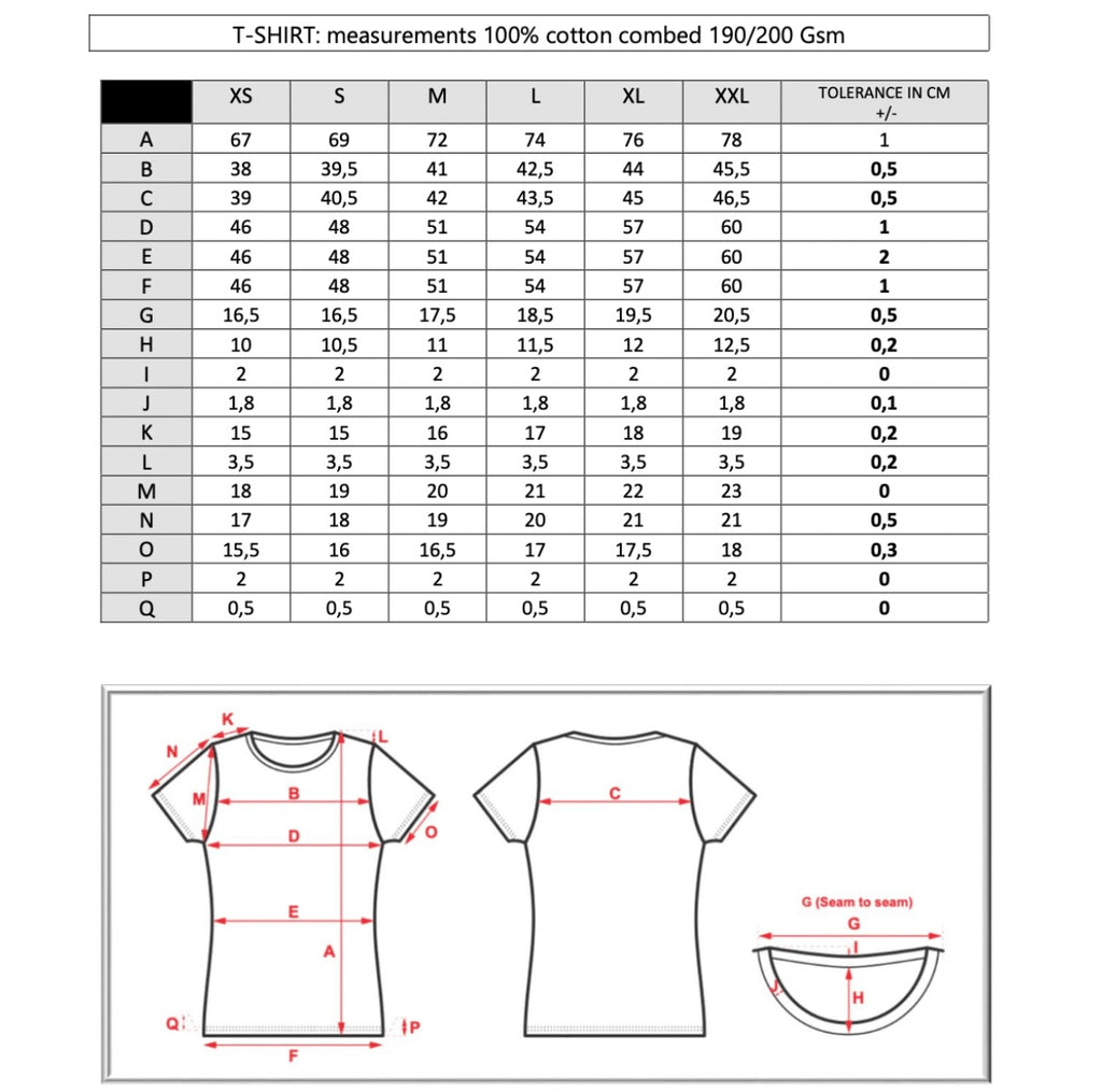 T-shirt vierge manches courtes  100 % coton
