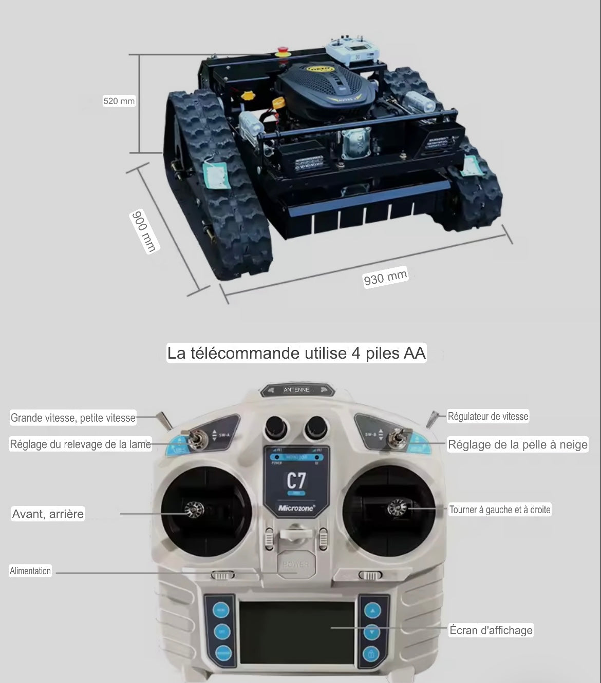 Tondeuse robot TK-750 (DTD)