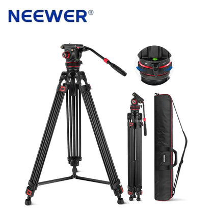 Trépied professionnel NEEWER TP75 avec tête hydraulique et bras articulé