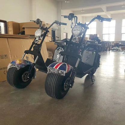Scooter électrique Citycoco avec batterie amovible – cadre en acier, 60 V