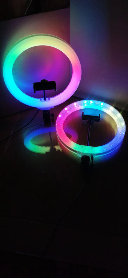 Éclairage LED RGB pour studio et diffusion en direct – plusieurs diamètres