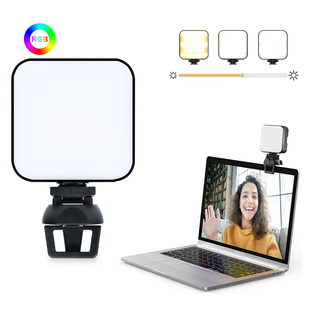 Panneau lumineux LED RGB portable Vloglite avec support – modèle T64RGB