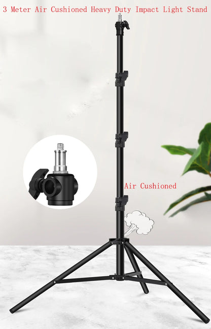 Pied d’éclairage amorti de 3 m pour studio photo et vidéo