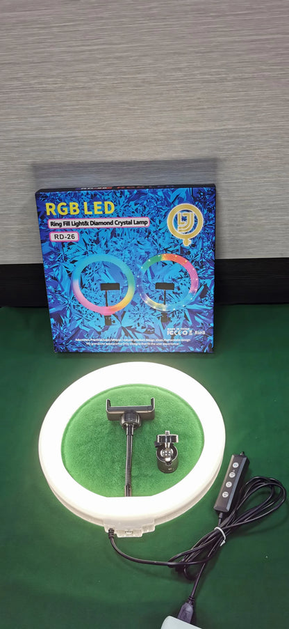 Éclairage LED RGB pour studio et diffusion en direct – plusieurs diamètres
