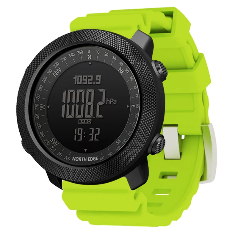 Montre numérique de sport NORTH EDGE avec altimètre et boussole