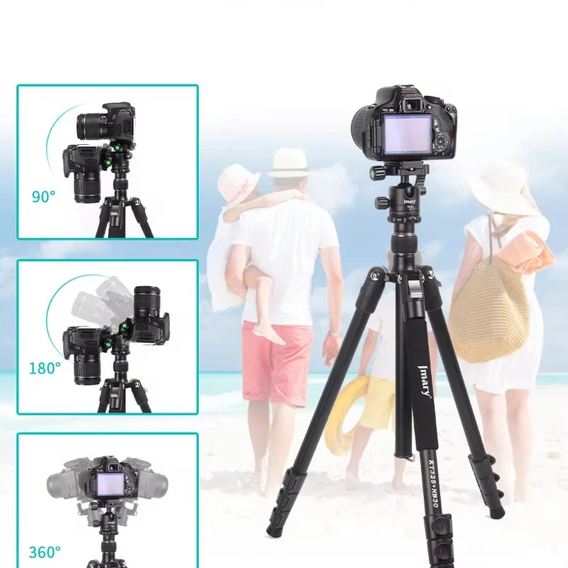 Trépied professionnel Jmary en aluminium pour appareil photo – KT235-NB30A