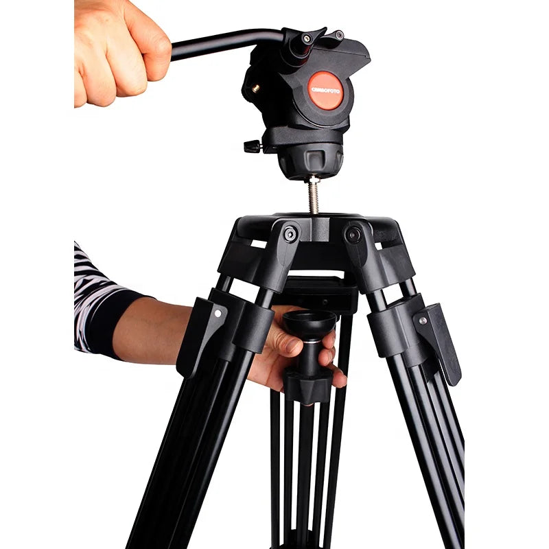 Trépied vidéo professionnel en aluminium L203+TA60