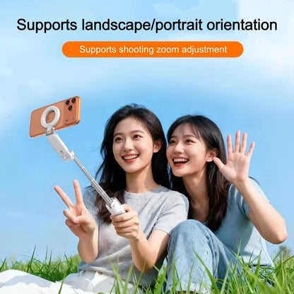 Perche selfie magnétique pliable Z3 avec support de téléphone et éclairage optionnel