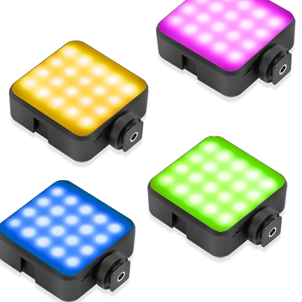 Panneau lumineux LED RGB portable Vloglite avec support – modèle T64RGB