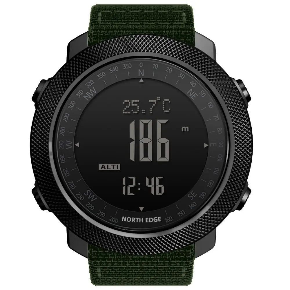 Montre numérique de sport NORTH EDGE avec altimètre et boussole
