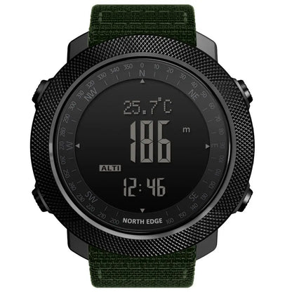 Montre numérique de sport NORTH EDGE avec altimètre et boussole