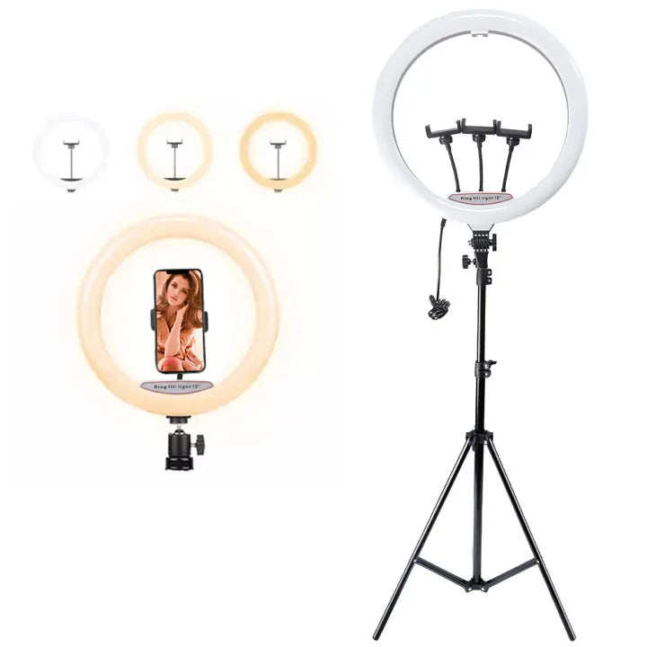 Pied d’éclairage pliable de 2,1 m pour anneau lumineux et streaming – JP-170