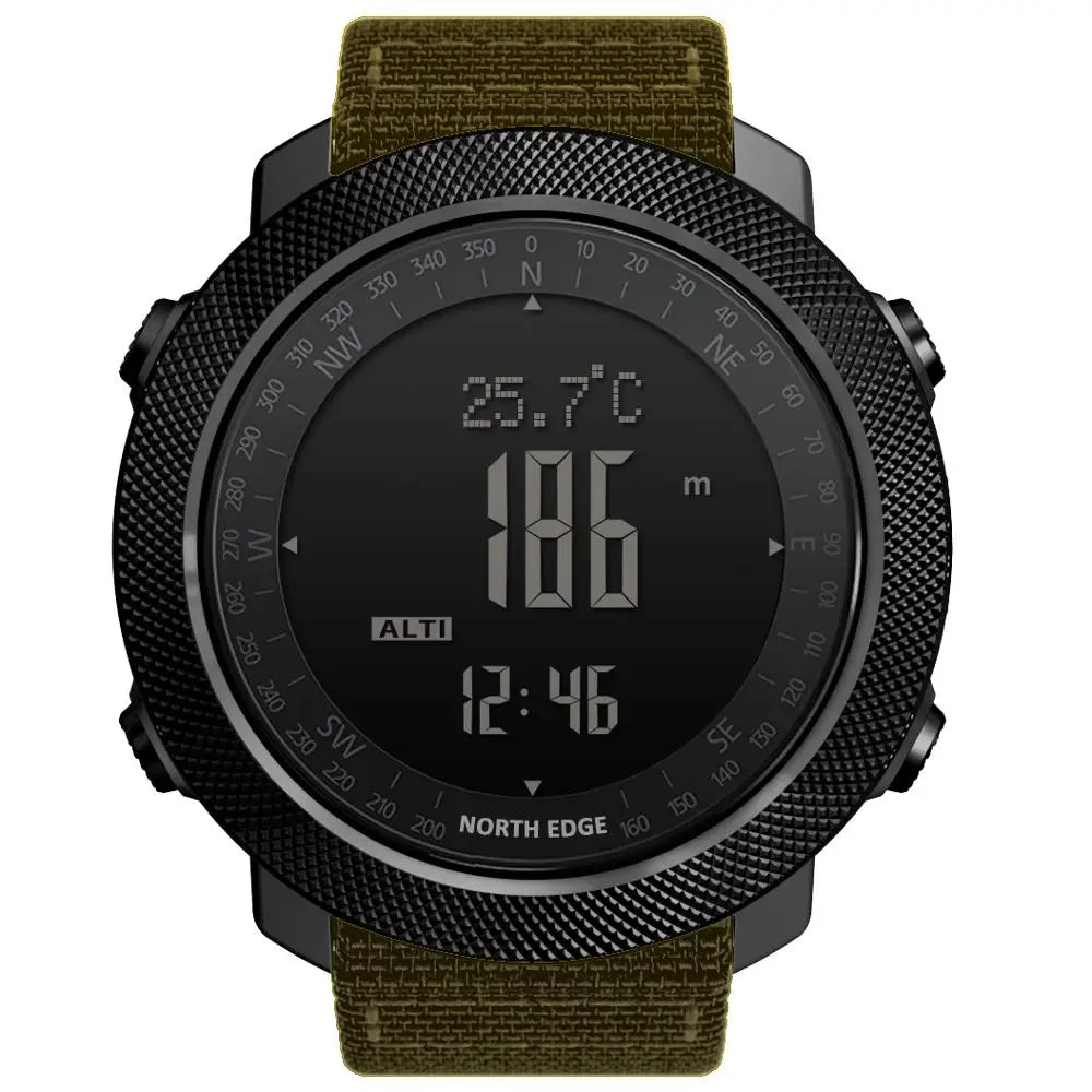 Montre numérique de sport NORTH EDGE avec altimètre et boussole