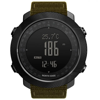 Montre numérique de sport NORTH EDGE avec altimètre et boussole