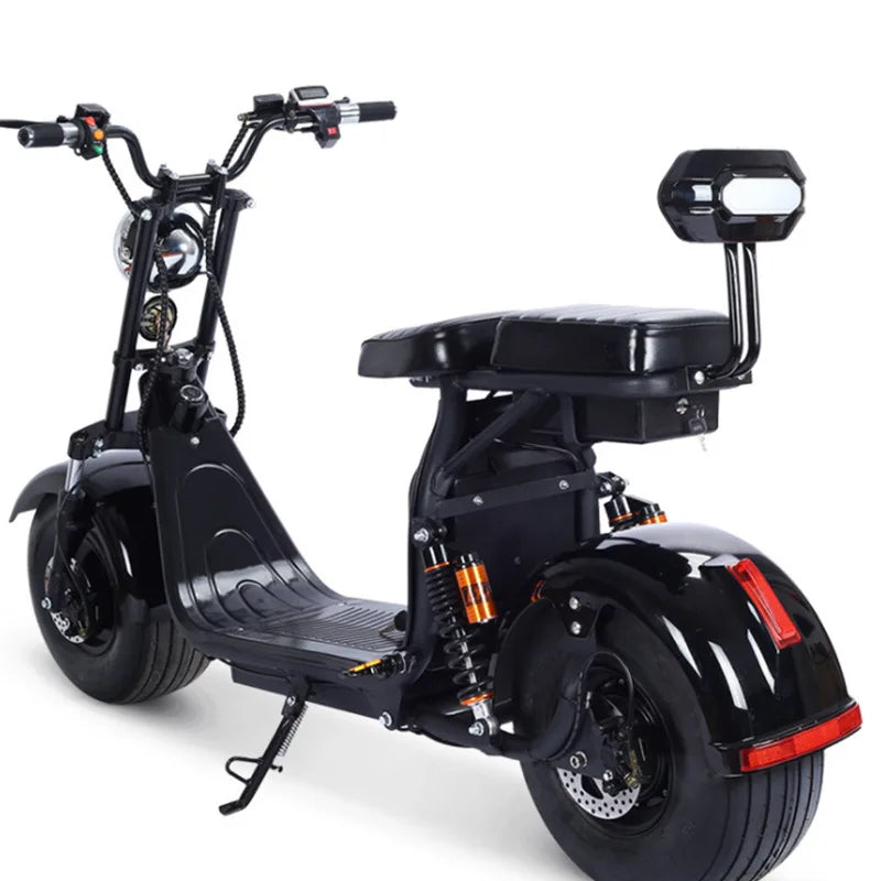 Scooter électrique Citycoco avec batterie amovible – cadre en acier, 60 V