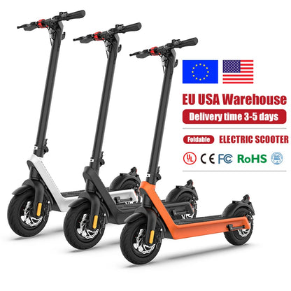 Trottinette électrique tout-terrain pliable pour adultes – roues de 10 pouces
