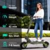 Trottinette électrique tout-terrain Gokeep F5 – 52 V, 20 Ah, pneus de 11 pouces