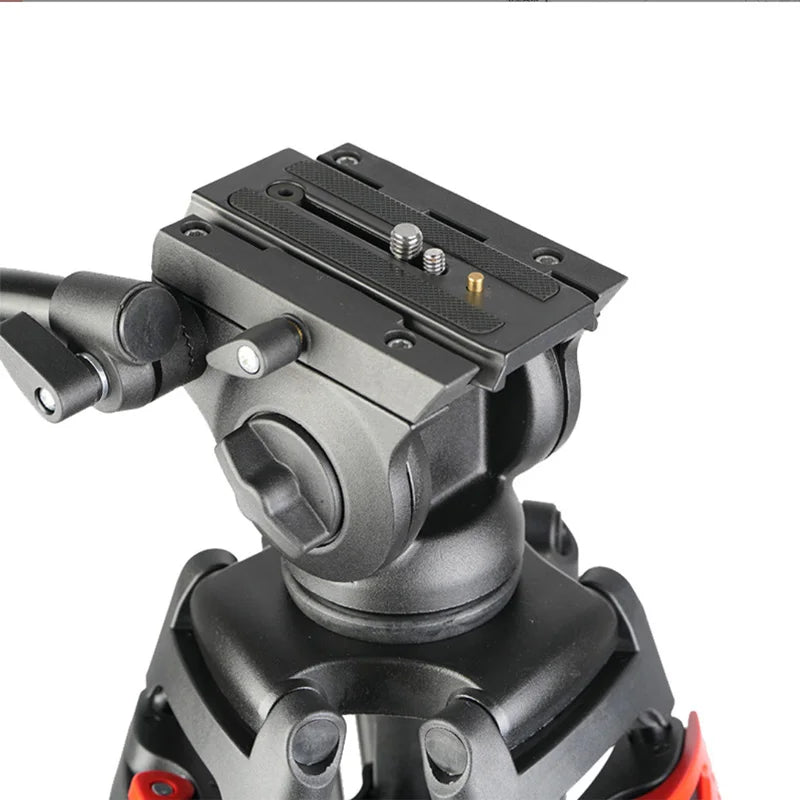 Trépied vidéo professionnel en aluminium avec tête hydraulique fluide – hauteur maximale 1,8 m