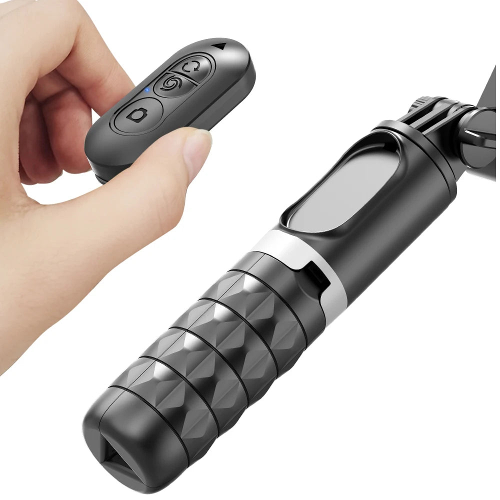Stabilisateur smartphone Q18 avec télécommande Bluetooth, éclairage LED et suivi du visage
