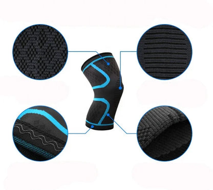 Manchon de compression pour genou en nylon élastique
