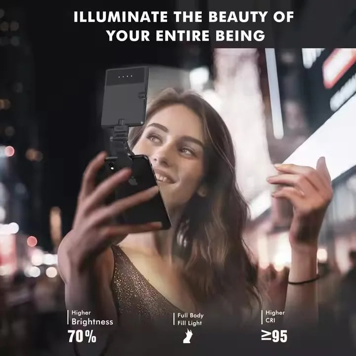 Mini éclairage LED rechargeable pour selfie et diffusion en direct