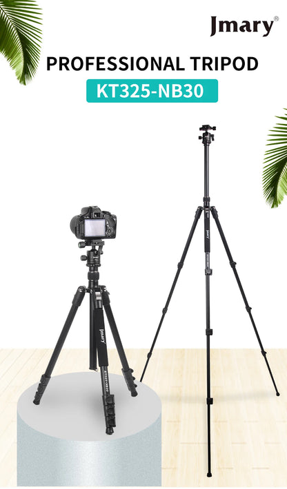 Trépied professionnel Jmary en aluminium pour appareil photo – KT235-NB30A