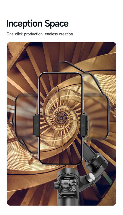 Stabilisateur smartphone M03 à 3 axes avec suivi IA