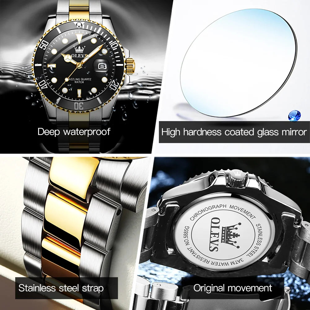Montre Homme OLEVS 5885-1 – Élégance &amp; Performance