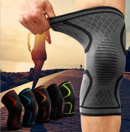 Manchon de compression pour genou en nylon élastique