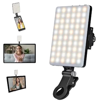 Mini éclairage LED rechargeable pour selfie et diffusion en direct