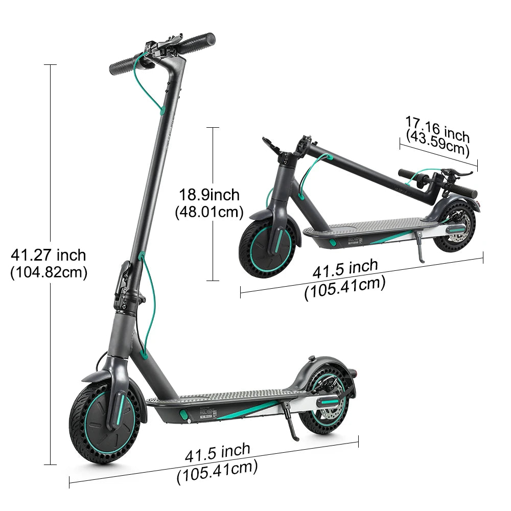 Trottinette électrique pliable pour adultes – batterie 36 V, roues de 8,5 pouces