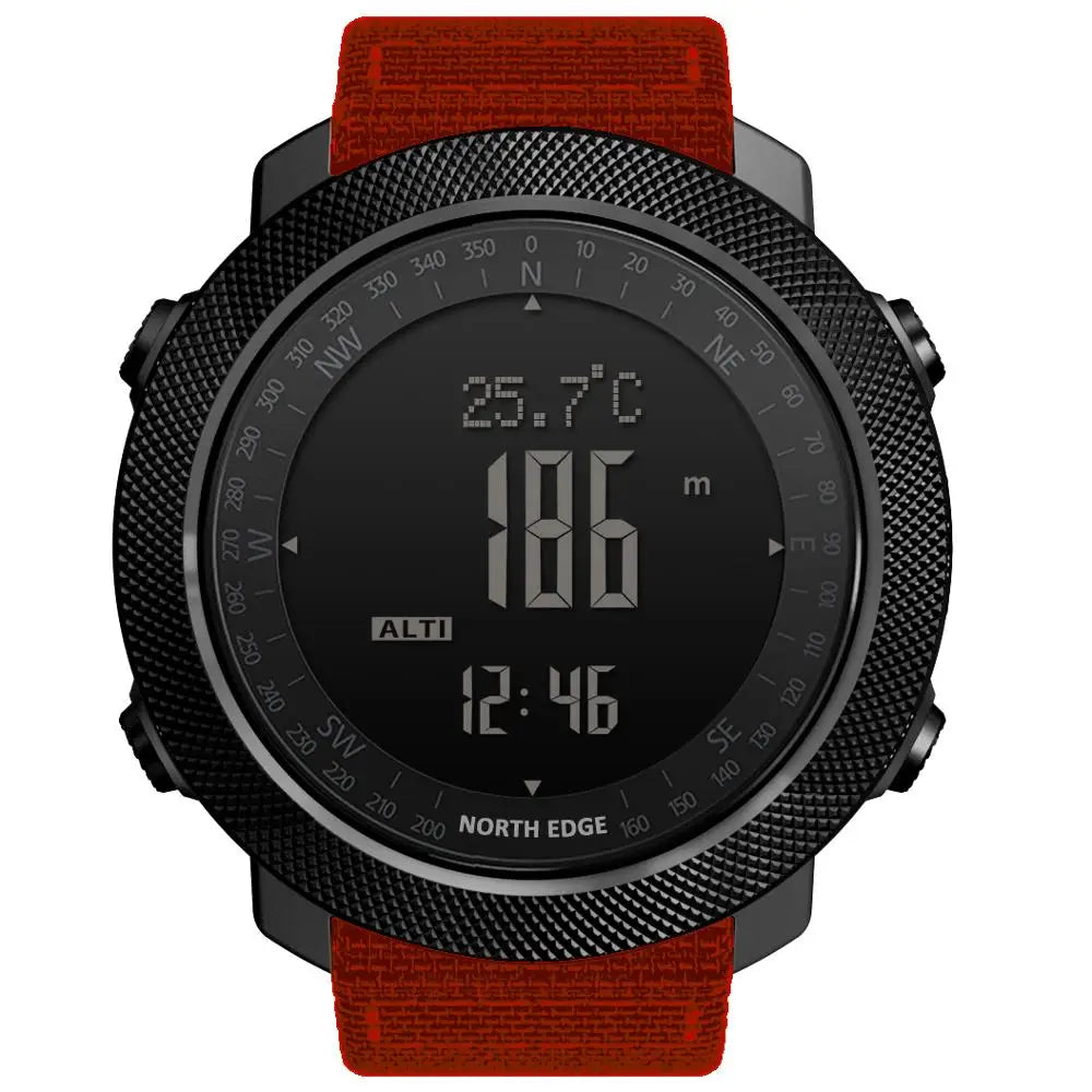 Montre numérique de sport NORTH EDGE avec altimètre et boussole